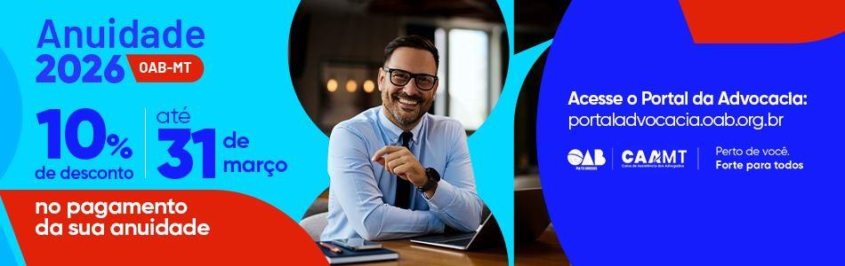 Banner Anuidade 2026 - Marco