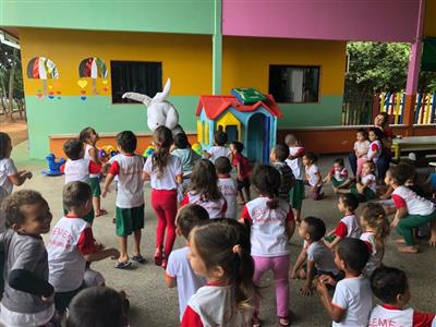 Foto da Notícia: OAB Tangará da Serra leva alegria da Páscoa para as creches municipais