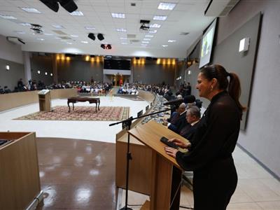 Notícia destaque: Gisela Cardoso deseja êxito a dois novos desembargadores