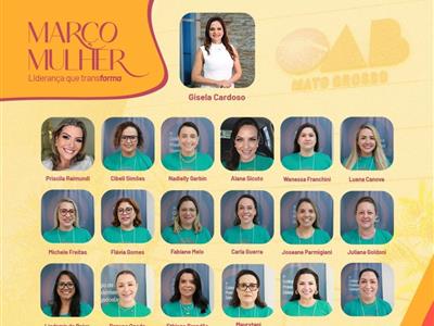 Notícia destaque: OAB-MT e Subseções passam a ser conduzidas por expressiva maioria de advogadas